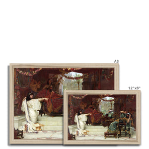 Fine Art Print Framed - Esther Denouncing Haman to King Ahasuerus by Ernest Normand