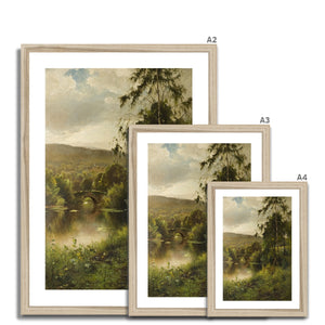 Fine Art Print Framed - Landscape in Derbyshire by Ernest Parton