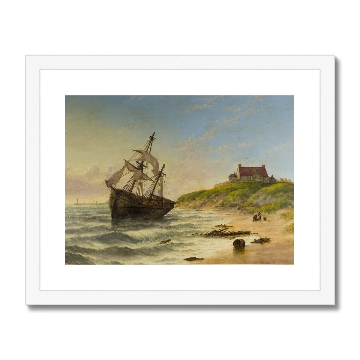 Fine Art Print Framed - Bents Farm, Whitburn by Stuart Bell