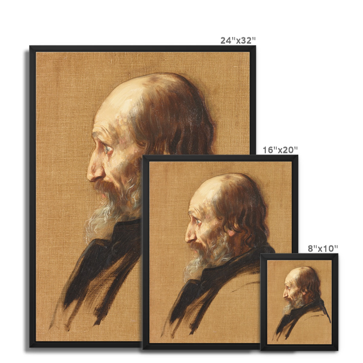 Framed Canvas - Thomas Dixon by Alphones Legros