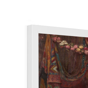 Fine Art Print Framed - Esther Denouncing Haman to King Ahasuerus by Ernest Normand