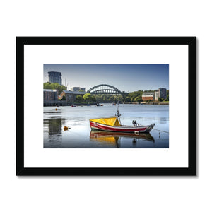 Fine Art Print Framed & Mounted - Wearmouth Bridge, Sunderland