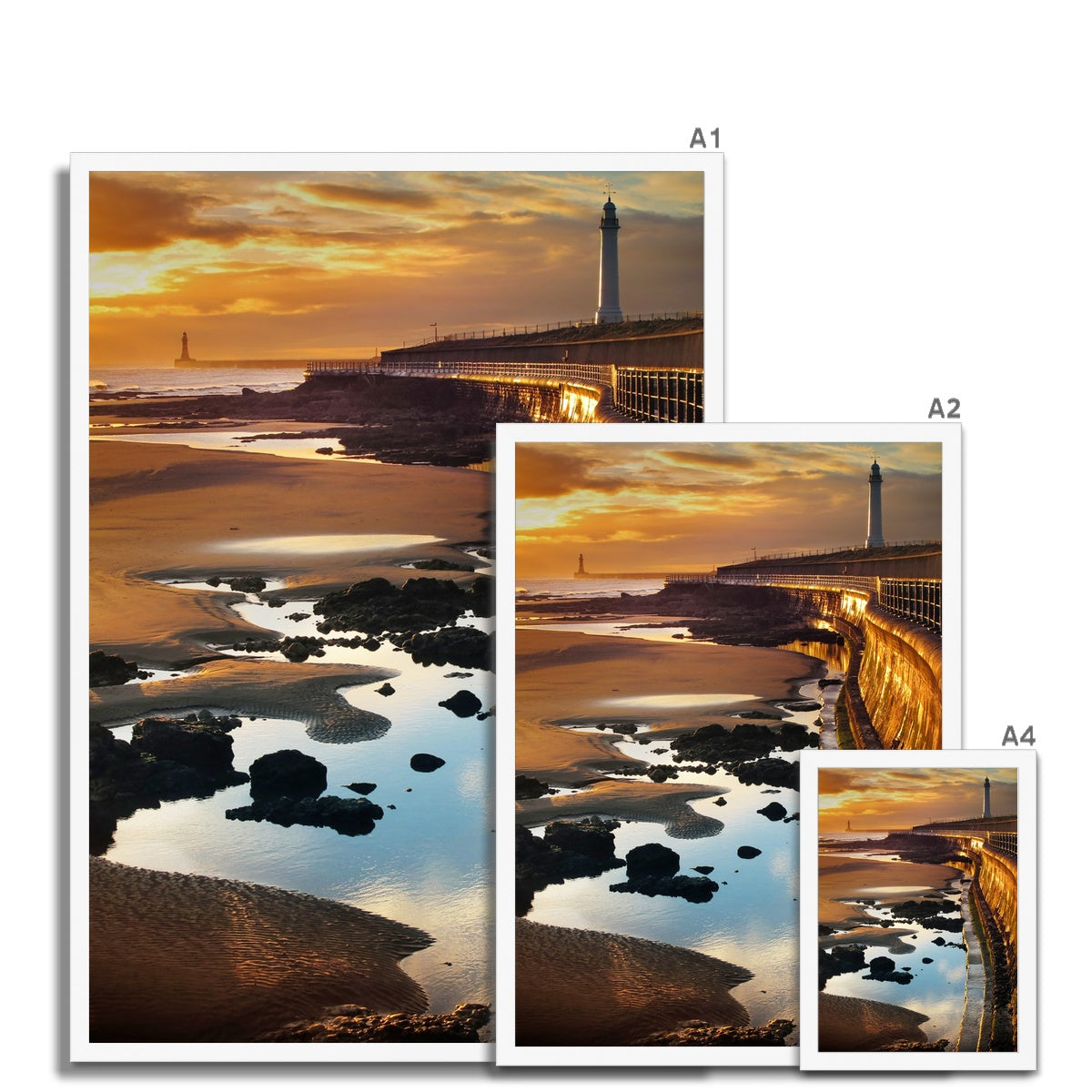 Fine Art Print Framed - Seaburn Sunrise, Sunderland