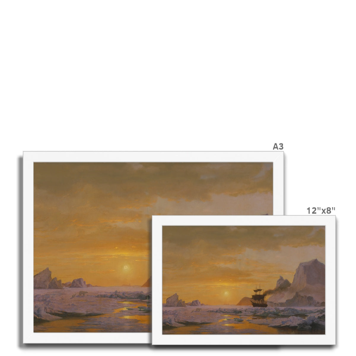 Fine Art Print Framed - Arctic Regions by William Bradford