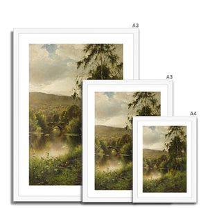 Fine Art Print Framed - Landscape in Derbyshire by Ernest Parton