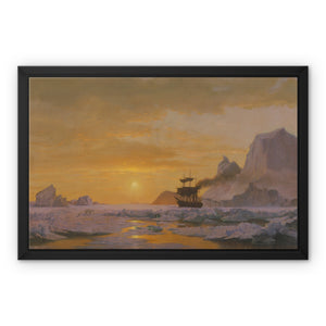 Framed Canvas - Arctic Regions by William Bradford