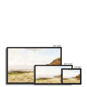 Framed Canvas - Roker Beach by William Crosby