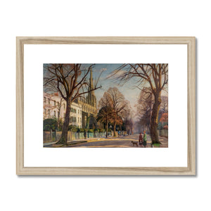 Fine Art Print Framed & Mounted - Spring in the Suburbs by Francis Dodd