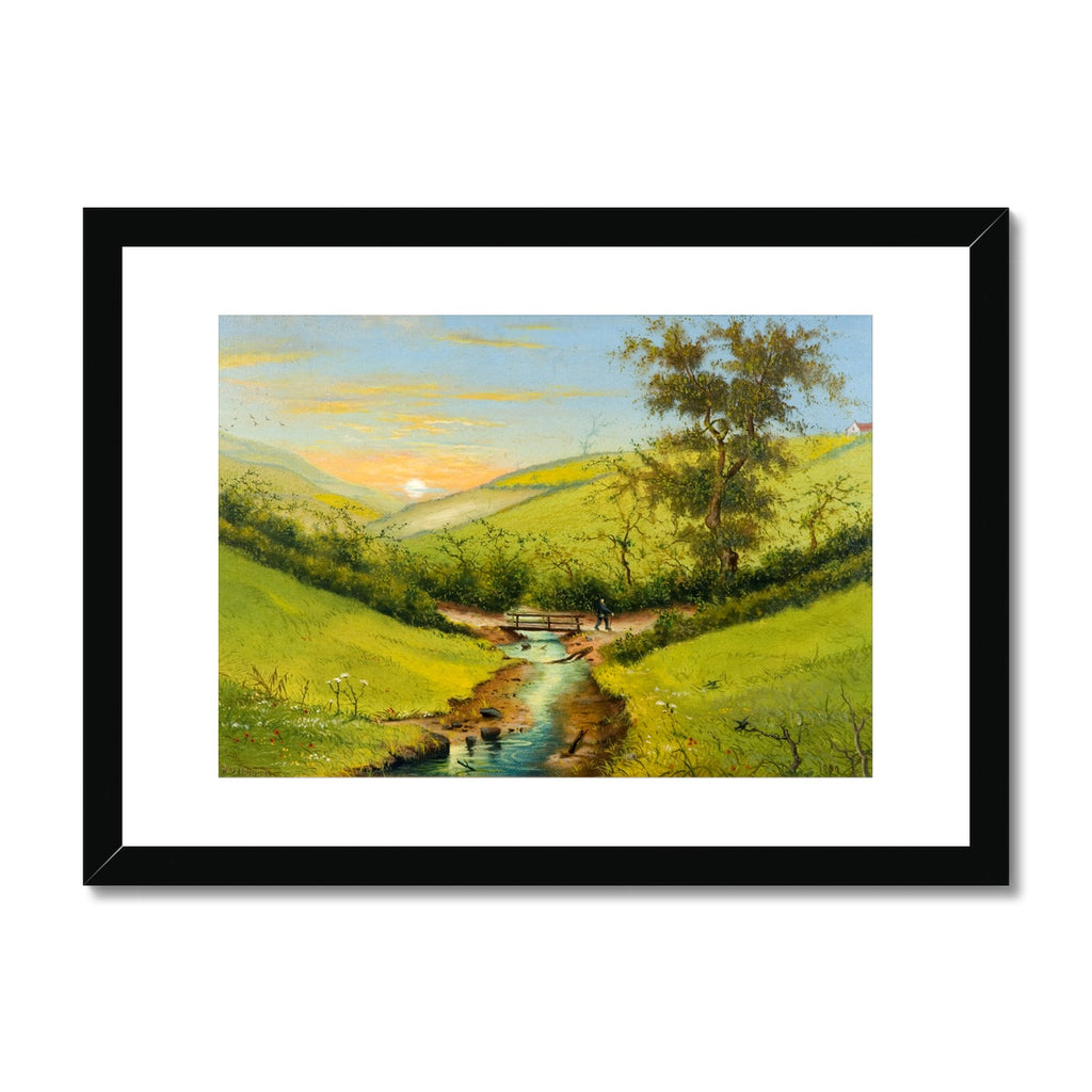 Fine Art Print Framed & Mounted - The Valley of Love, Hendon, Sunderland by J. D. Hopper
