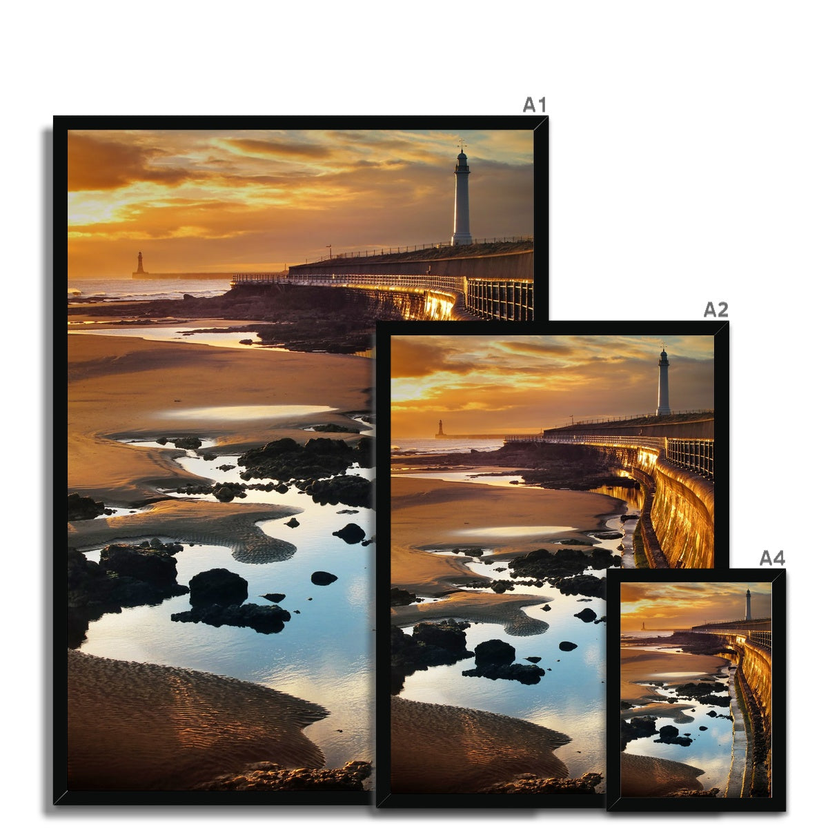 Fine Art Print Framed - Seaburn Sunrise, Sunderland
