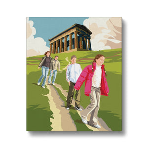 Printed Canvas - Penshaw Monument Poster Art