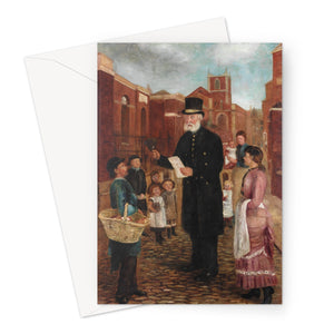 Greetings Card - Tommy Sanderson, Town Crier by J. Gillis Brown