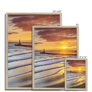 Fine Art Print Framed - Roker Sunrise by David Allan