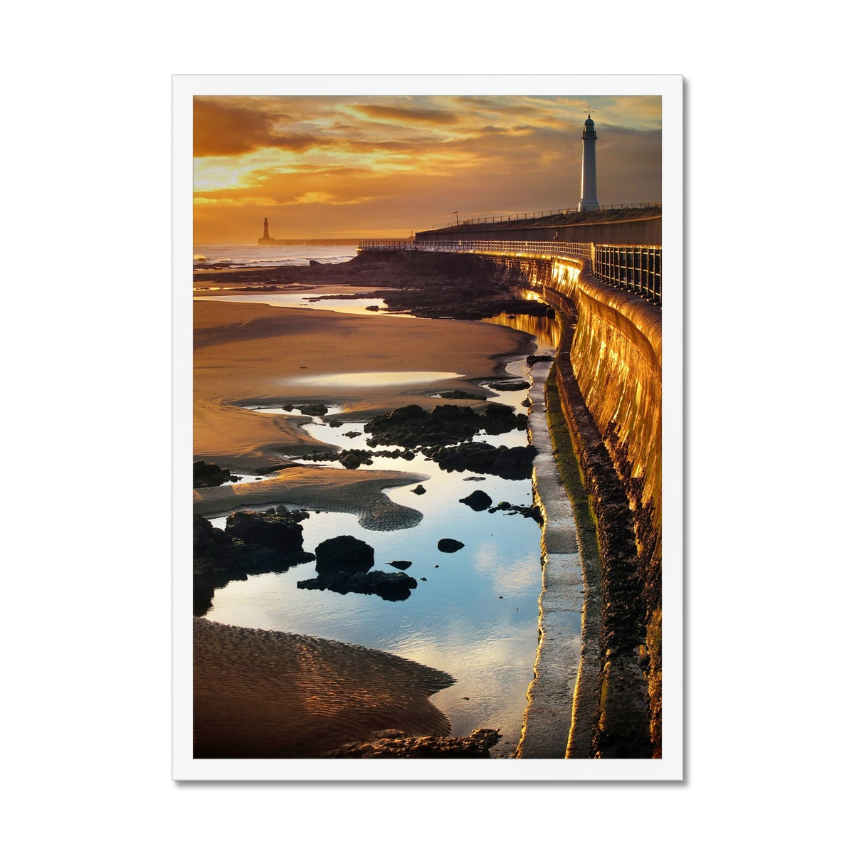 Fine Art Print Framed - Seaburn Sunrise, Sunderland