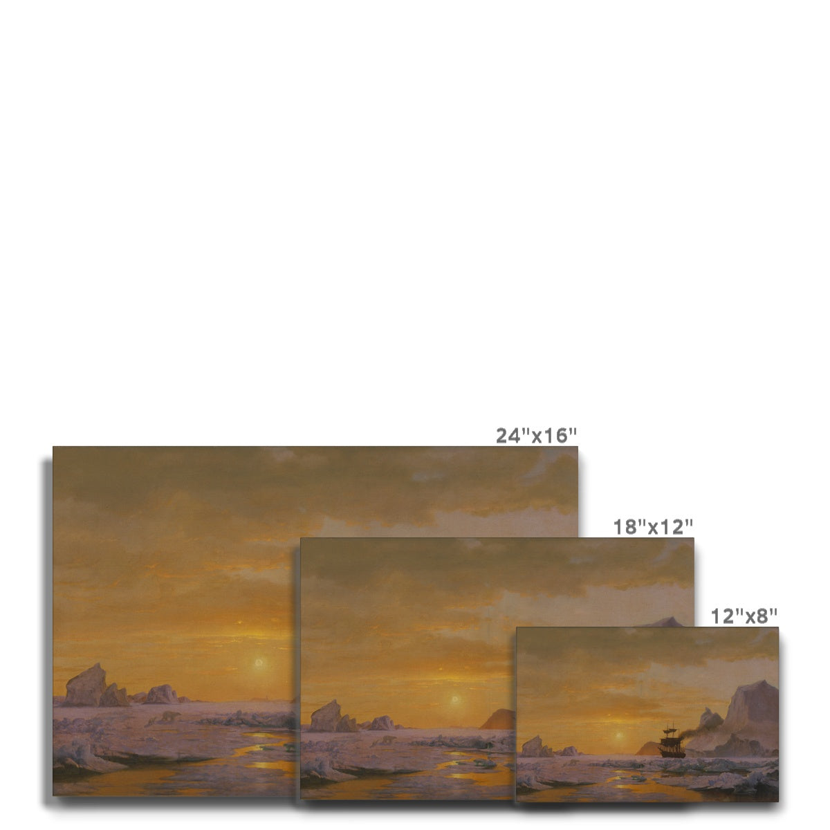 Printed Canvas - Arctic Regions by William Bradford