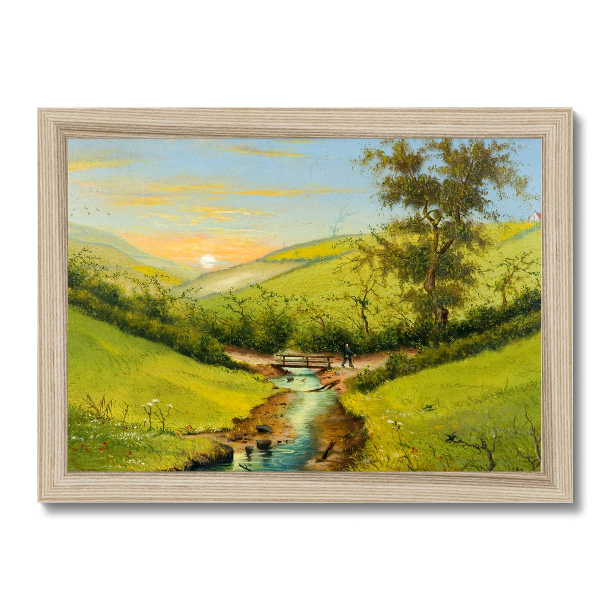 Fine Art Print Framed - The Valley of Love, Hendon, Sunderland by J. D. Hopper