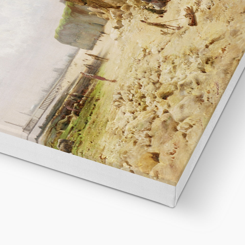 Printed Canvas - Roker Beach by William Crosby