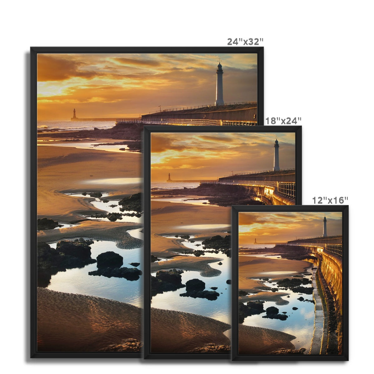 Framed Canvas - Seaburn Sunrise, Sunderland