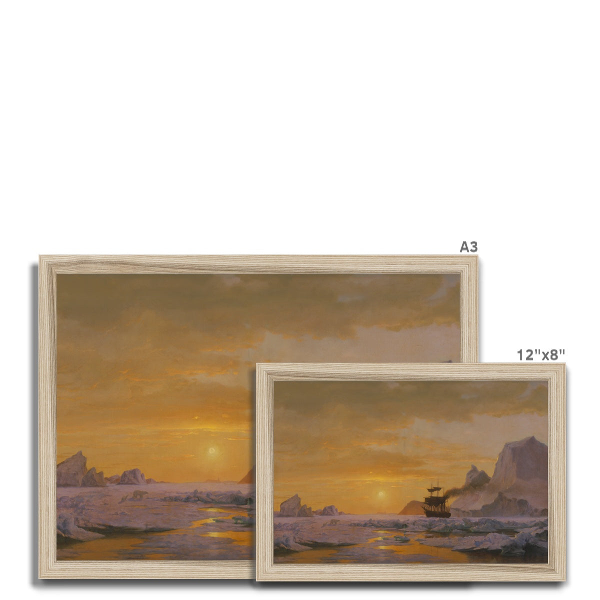Fine Art Print Framed - Arctic Regions by William Bradford