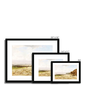 Fine Art Print Framed & Mounted - Roker Beach by William Crosby